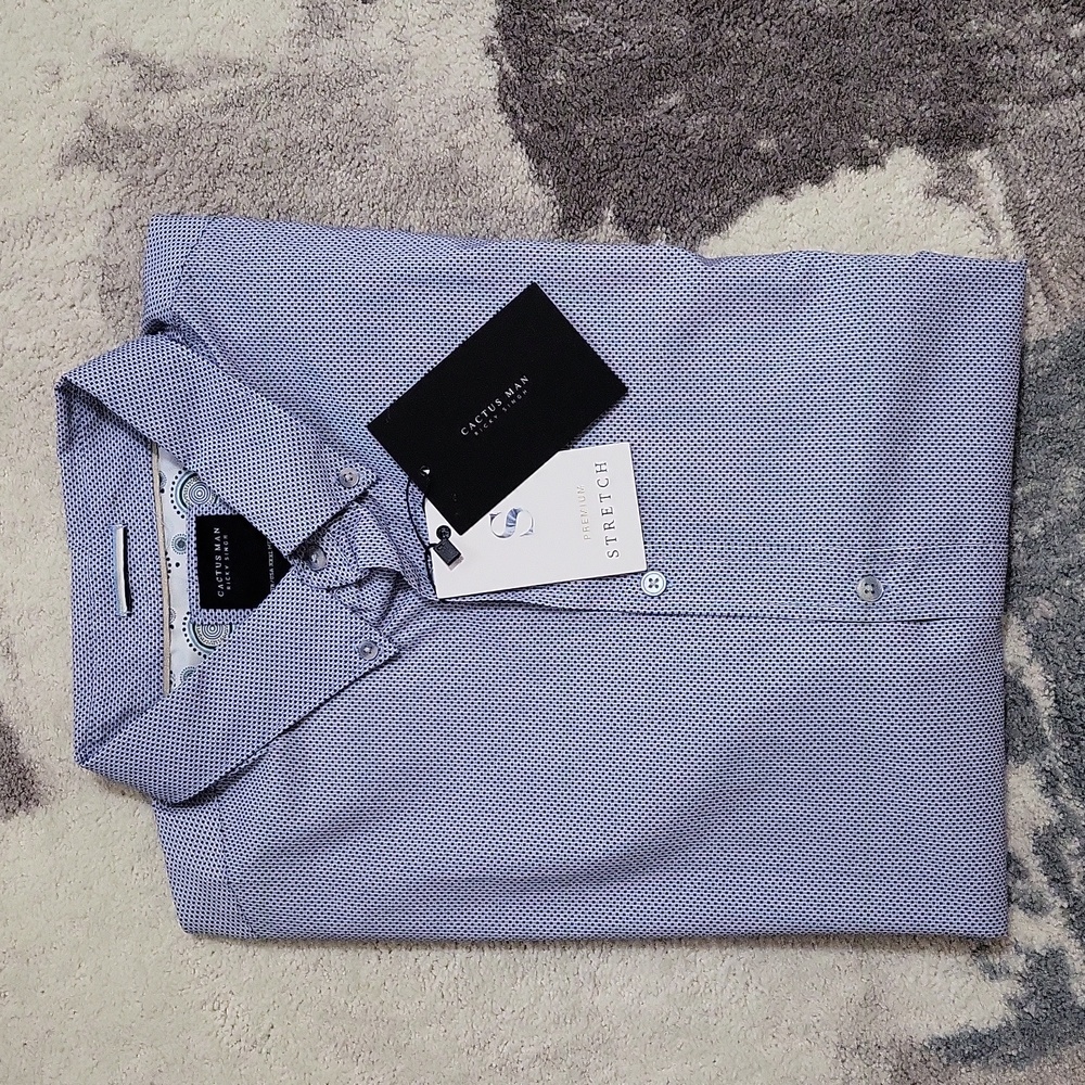 Cactus Man Ricky Singh Stretch Casulal Dress Shirt